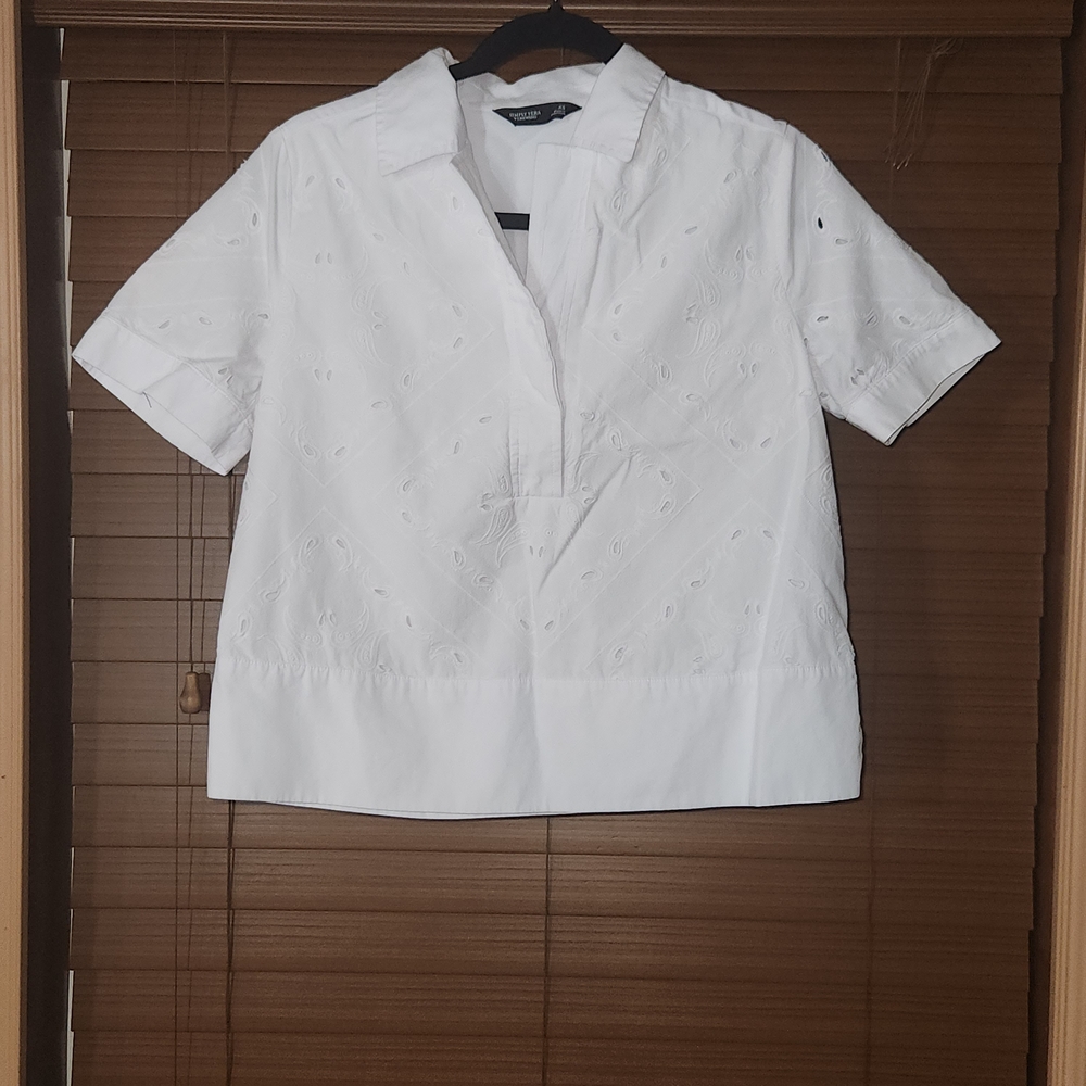⭐️Simply Vera Vera Wang- Extra Small - Boho - Minimalist - Contemporary Blouse